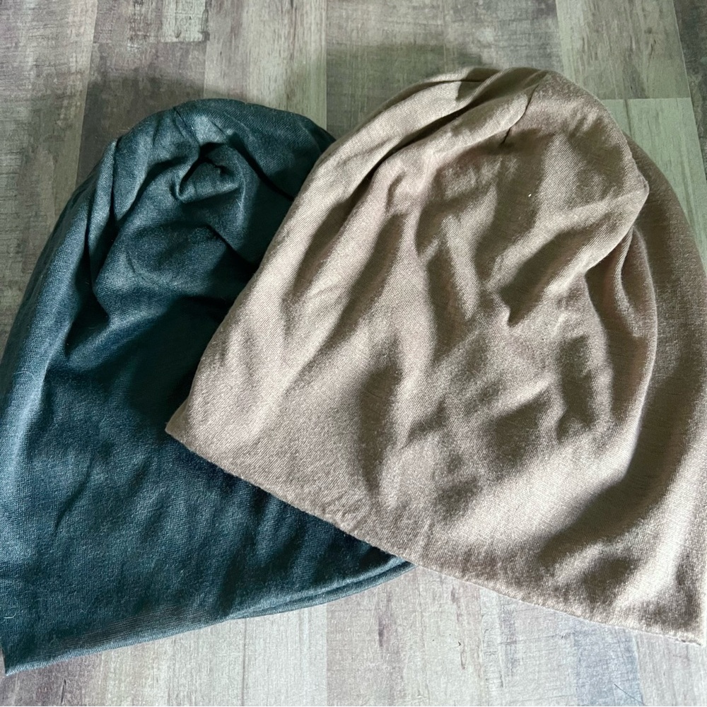 Beanie Hat set 2 Grey mushroom